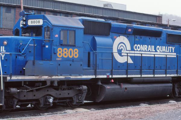 Original Slide CSXT SD40-2 8815 ex Conrail 