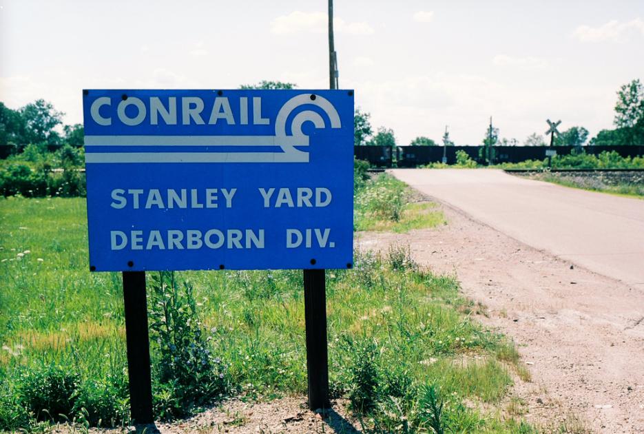 Stanley yard sign Toledo, OH August, 1997 Conrail Photo Archive