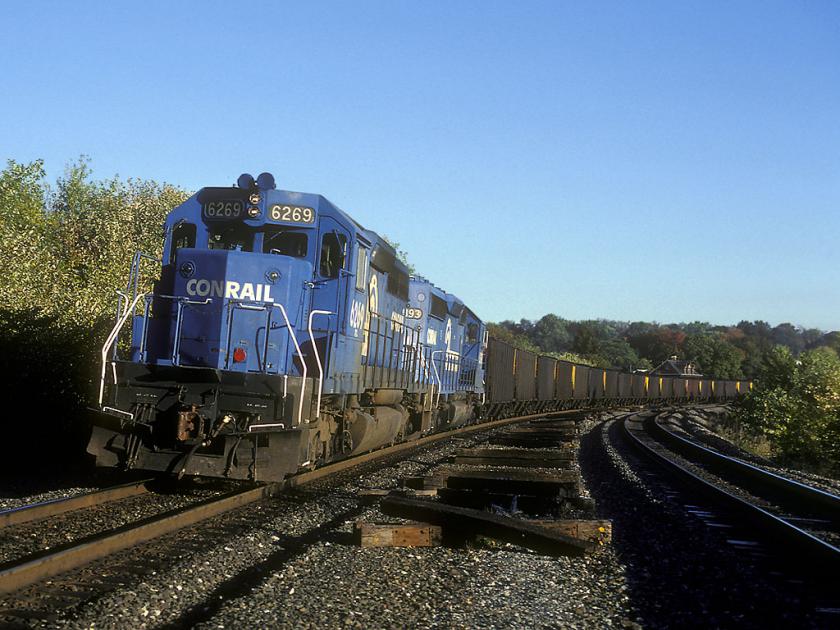 CR 6269 leads an eastbound PPLX Coal Train through Duncannon PA