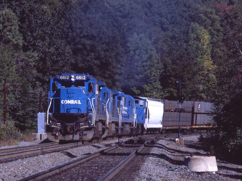 CR 6612 at Becket, MA. on 9/14/85. Conrail Photo Archive