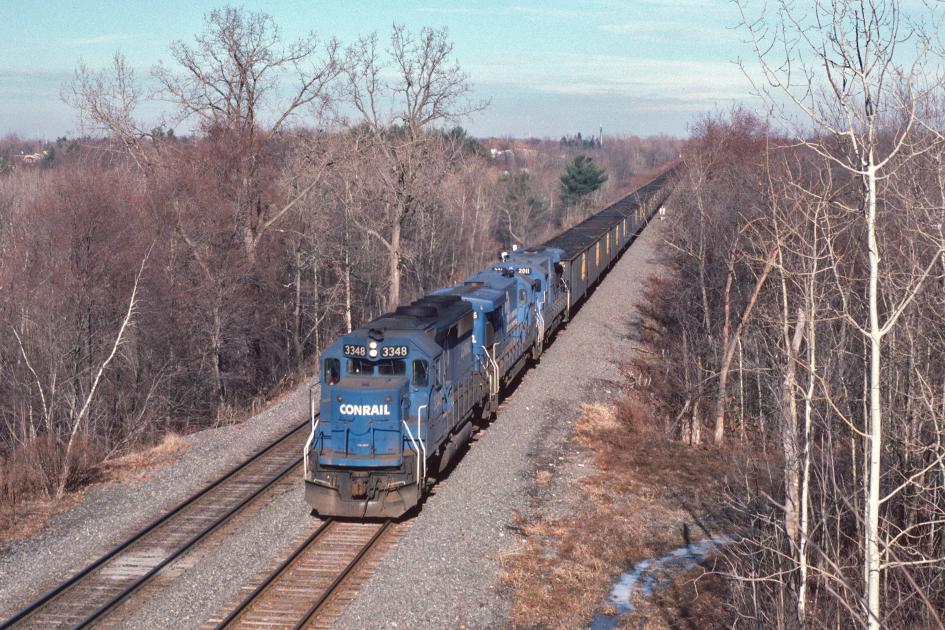 CR 3348 at Ravena, NY 12/06/86 Conrail Photo Archive
