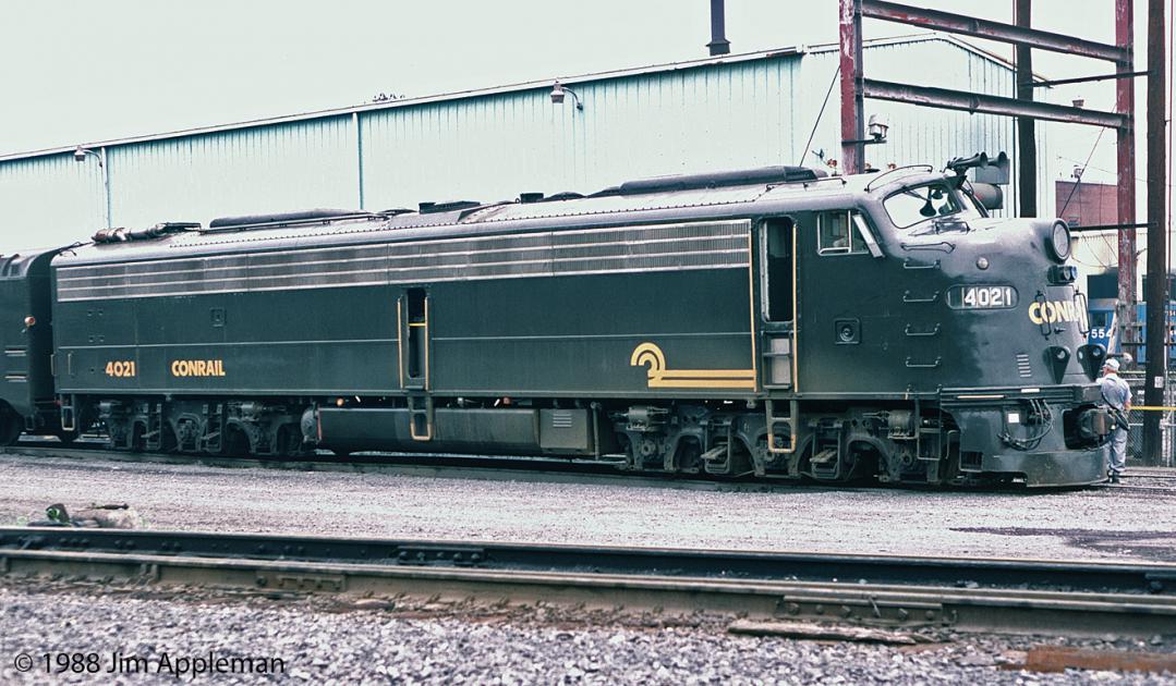 CR 4021 at Enola, PA 7/12/1988 | Conrail Photo Archive